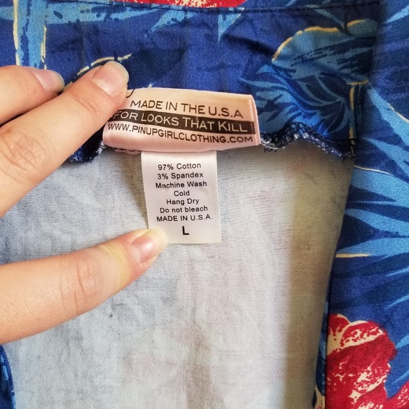 Pinup Couture Malibu Tiki Cropped Bolero/Jacket/Shrug L - Picture 8 of 8